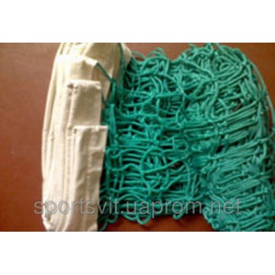 Cетка волейбольная мастерская 4,5(зелёная,синяя, черная) длина 9,5 м Cетка волейбольная мастерская 4,5(зелёная,синяя, черная) длина 9,5 м