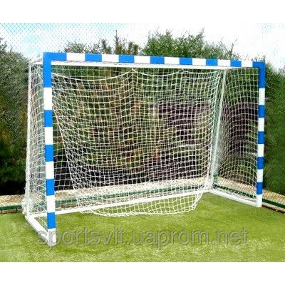 Сетка минифутбольная (гандбольная) простая игровая, диаметр шнура 3.5м с гасителями