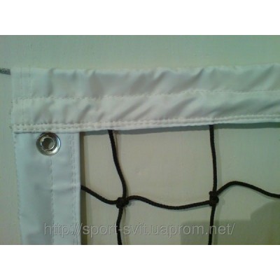 Сетка волейбольная профи, (обшив 3 сторон), диаметр шнура 2,5мм длина 9,5 м с тросом
