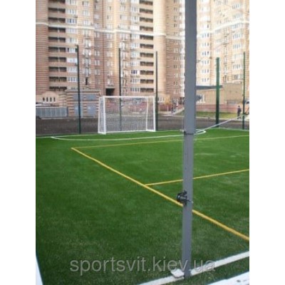 Стойка волейбольна /бадминтона с регулировкой высоты и приспособлением натяжение троса (комплект)с стаканами Стійки універсальні для бадмінтону і волейболу - Купить в интернет магазине СПОРТ СВIТ