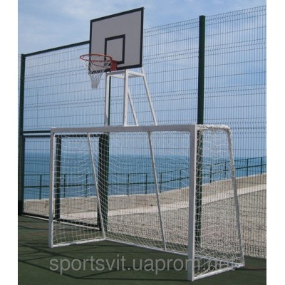 Ворота минифутбольные и гандбольные с баскетбольным щитом