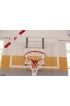 Баскетбольный щит тренеровочный размером 1200х900мм, изготовлен из оргстекла , с металлической рамой